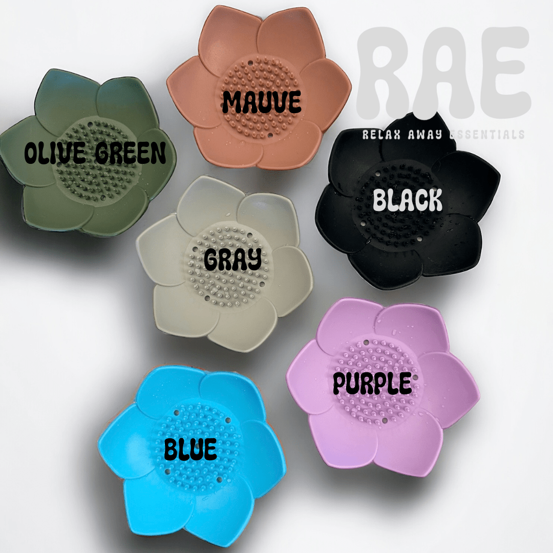 Shower Steamer Tray - Lotus Shape: Blue - Fresh Start Candles