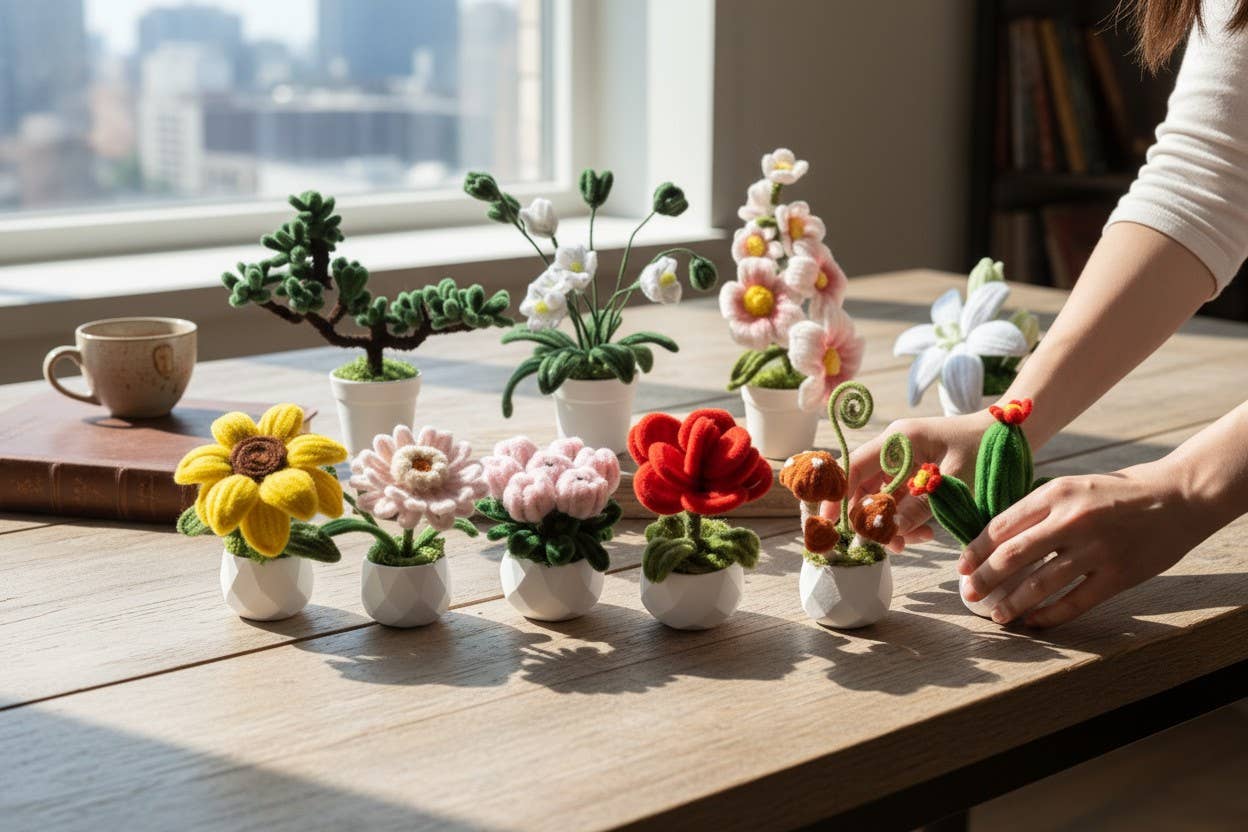 Tulips Twist Art Floral DIY Kit – Chenille Flower Craft - Fresh Start Candles