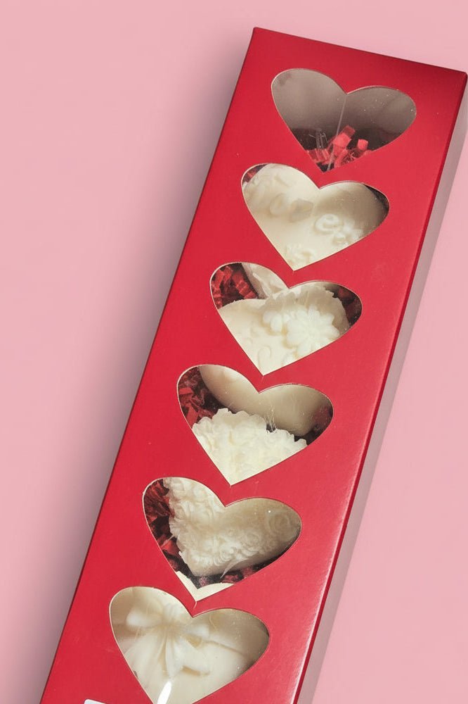 Valentine Heart Shaped Mini 4ct - Fresh Start Candles