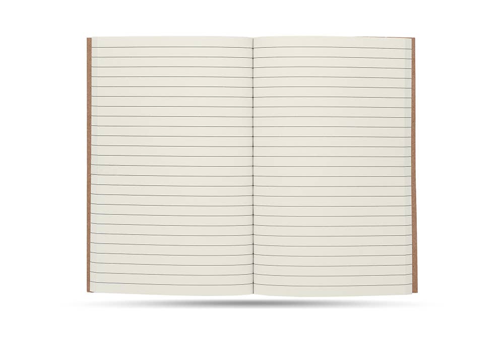 Wake Up Kick Ass Repeat Kraft Notebook With 60 Lined Sheets - Fresh Start Candles