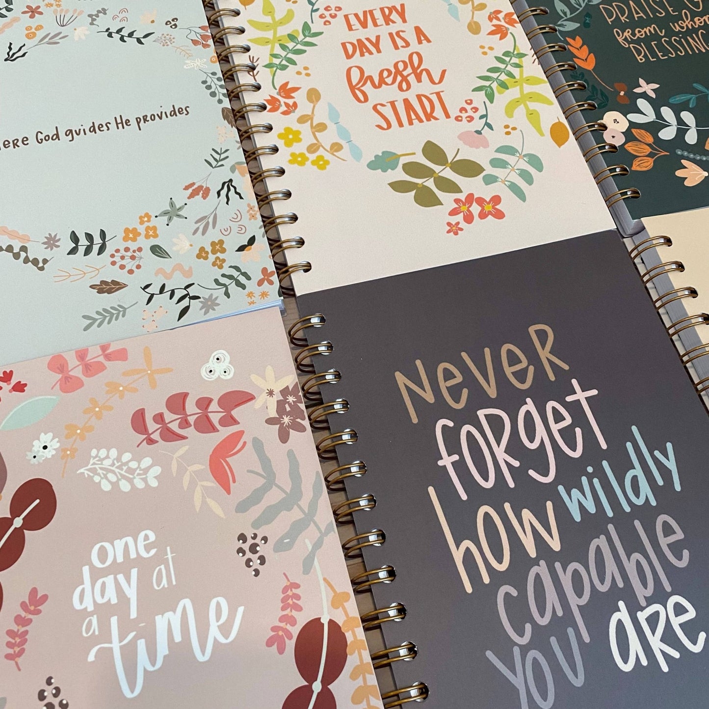 Where God guides He provides Notebook - Fresh Start Candles