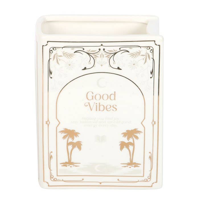White Book Shaped Vase - Fresh Start Candles