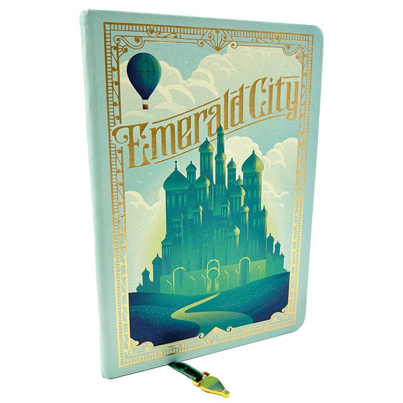 Wicked: Emerald City Journal with Ribbon Charm - Fresh Start Candles