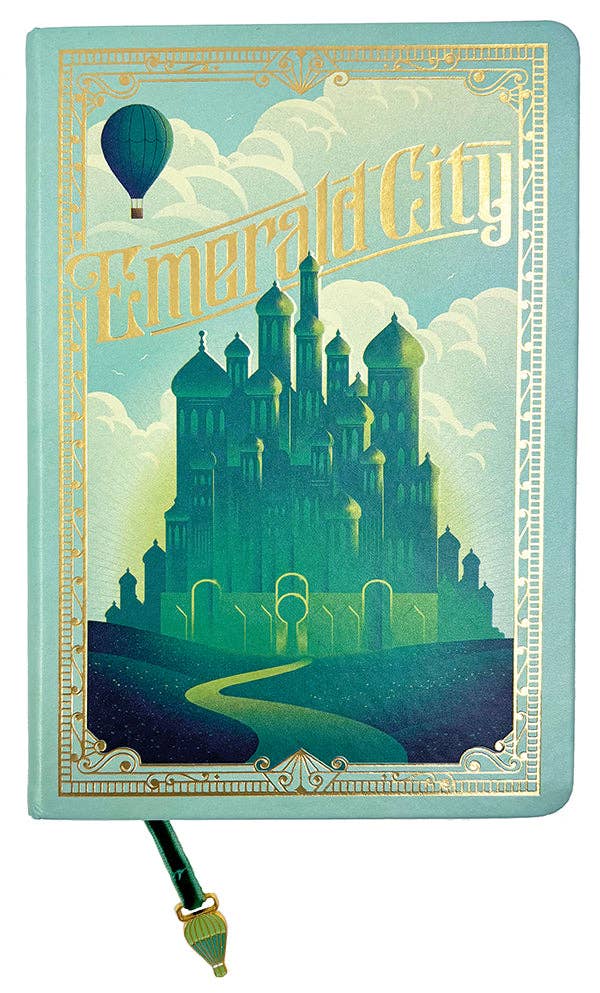 Wicked: Emerald City Journal with Ribbon Charm - Fresh Start Candles