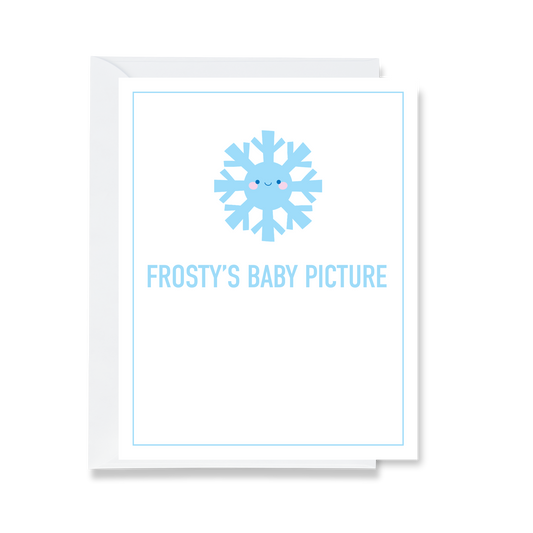 Frosty's Baby Picture Greeting Card