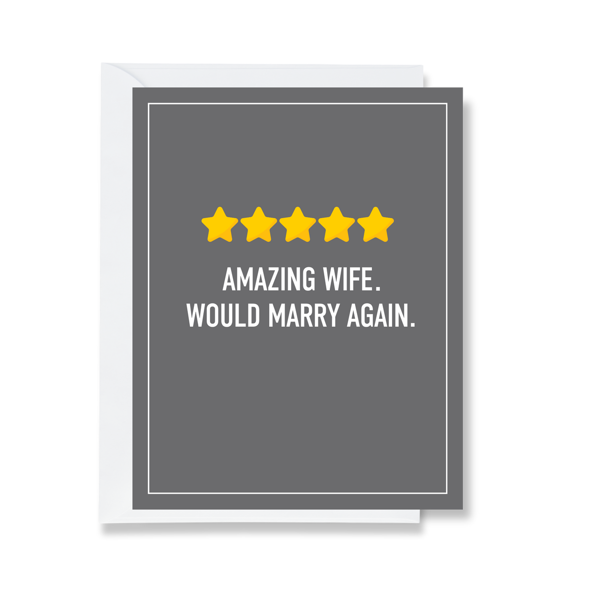 5 Star Wife Greeting Card