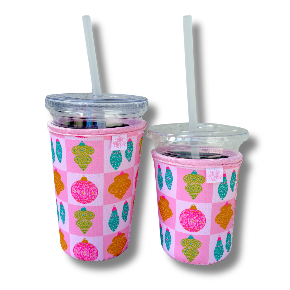 Coffee Cup Cover - Christmas Ornaments - Iced Drink Sleeve
