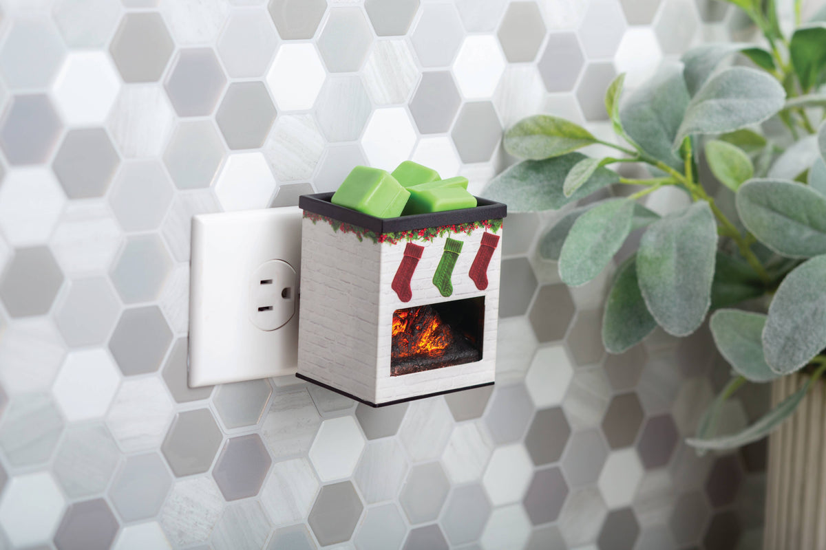 Pluggable Fragrance Warmer-Premium Holiday Fireplace