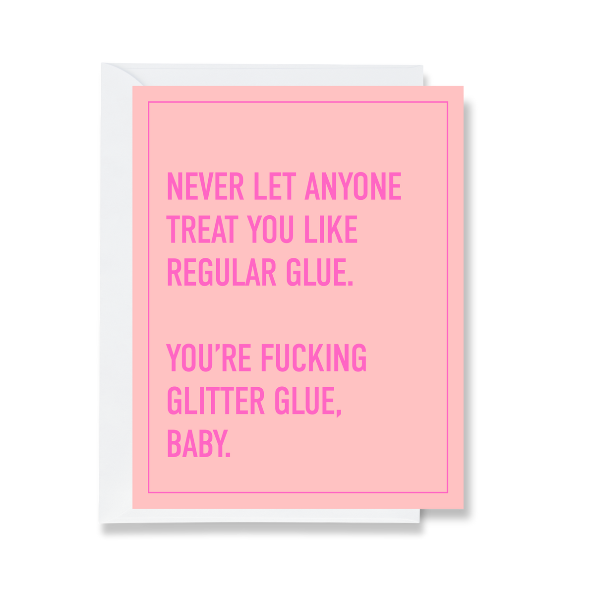 Glitter Glue Greeting Card
