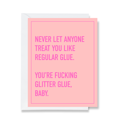 Glitter Glue Greeting Card