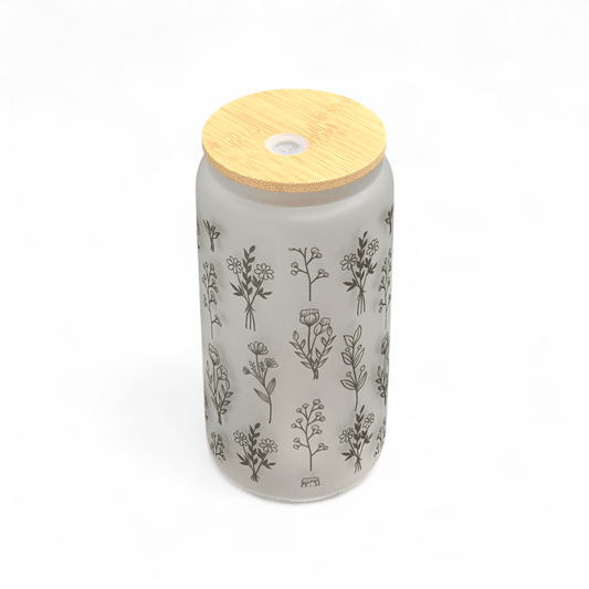 16oz frosted glass tumblers by Jennifer - Fresh Start Candles