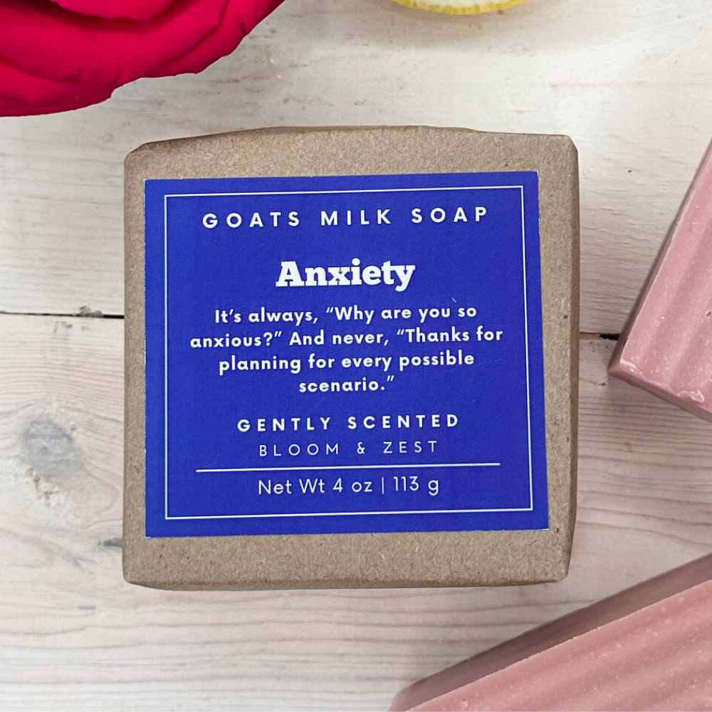 Floral Soap | Mental Health Humor | Goat Milk Soap 4 oz