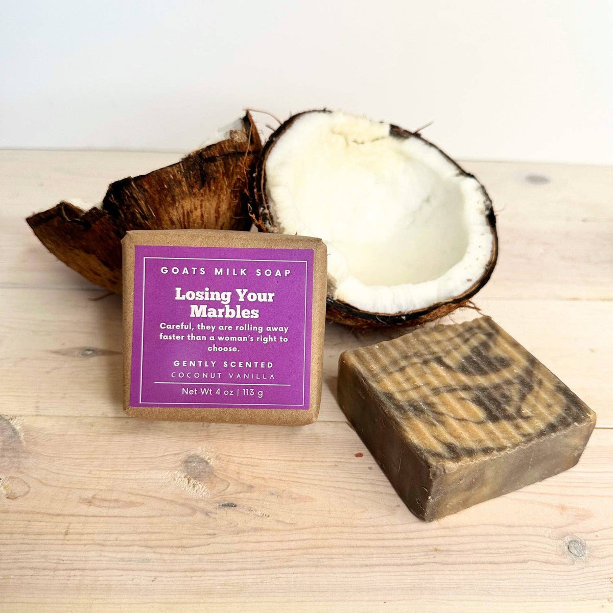 Coconut Vanilla Soap | 4 oz Goat Milk Soap | Funny Soap