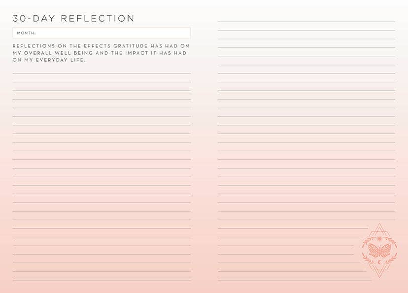 365 Days of Gratitude: A Day & Night Reflection Journal - SALE - Fresh Start Candles