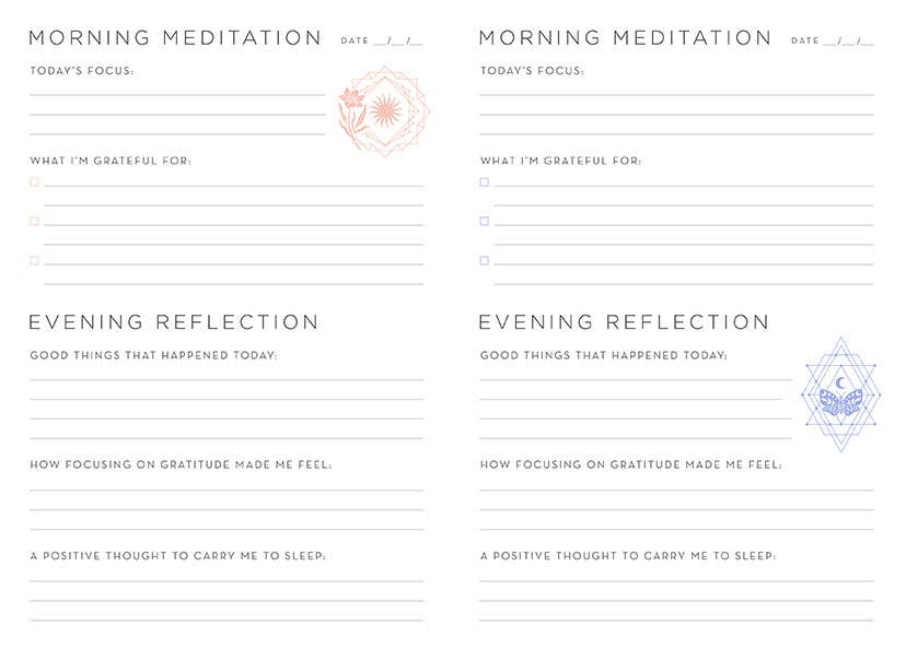 365 Days of Gratitude: A Day & Night Reflection Journal - SALE - Fresh Start Candles