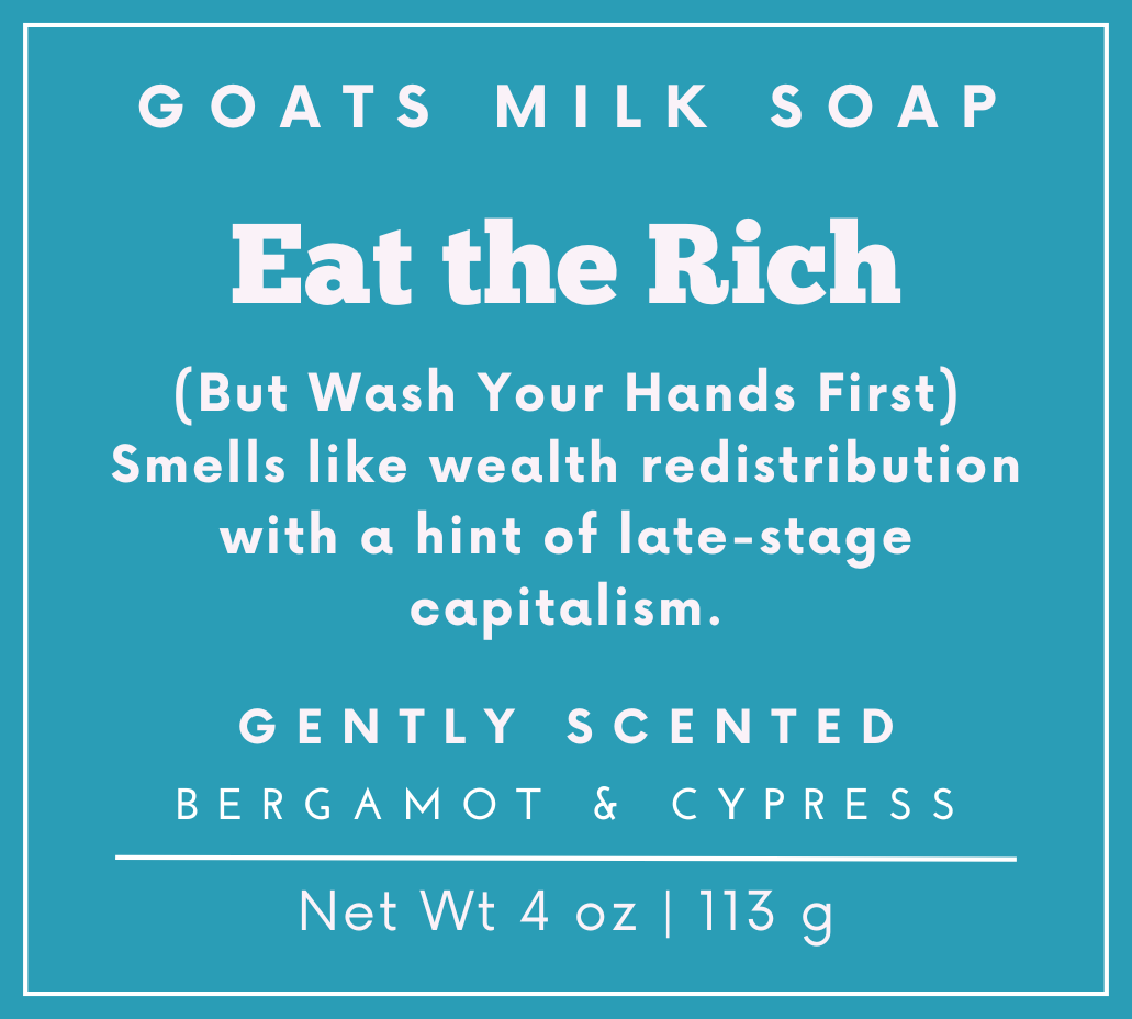 Bergamot Cypress Soap | Funny Soap | 4 oz Goat Milk Soap