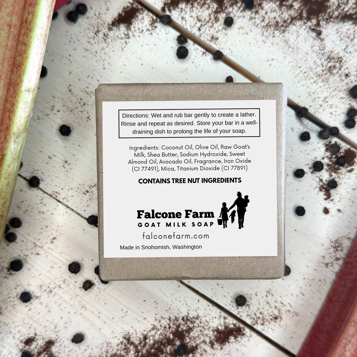 Spiced Rhubarb | Funny Goat Milk Soap | 4 oz | Gift Soap