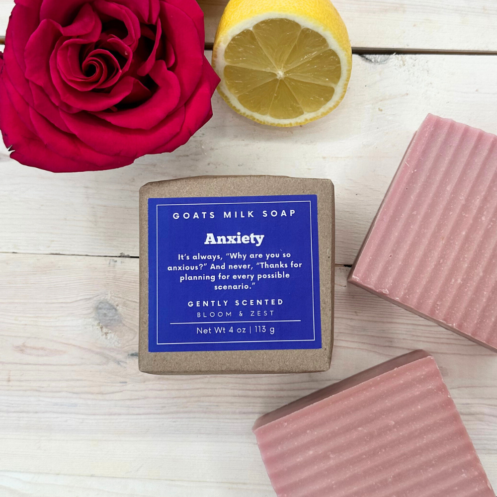 Floral Soap | Mental Health Humor | Goat Milk Soap 4 oz