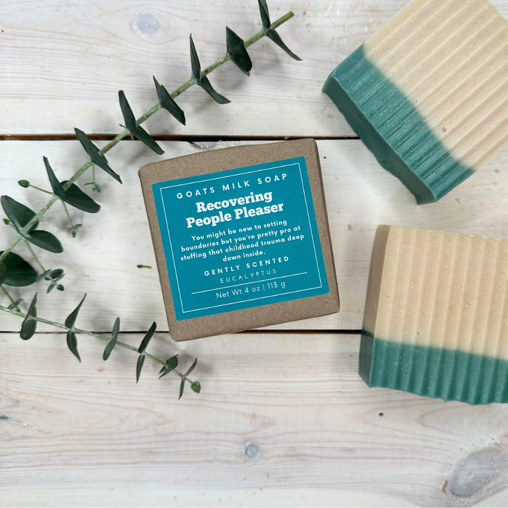Eucalyptus Soap | Mental Health Humor | 4 oz Goat Milk Soap
