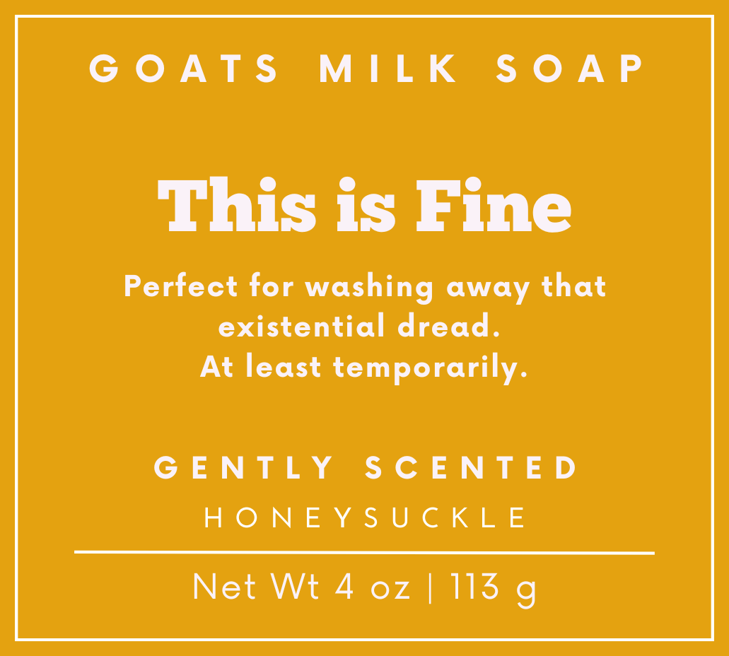 Honeysuckle Soap | Funny Soap | 4 oz Goat Milk Soap