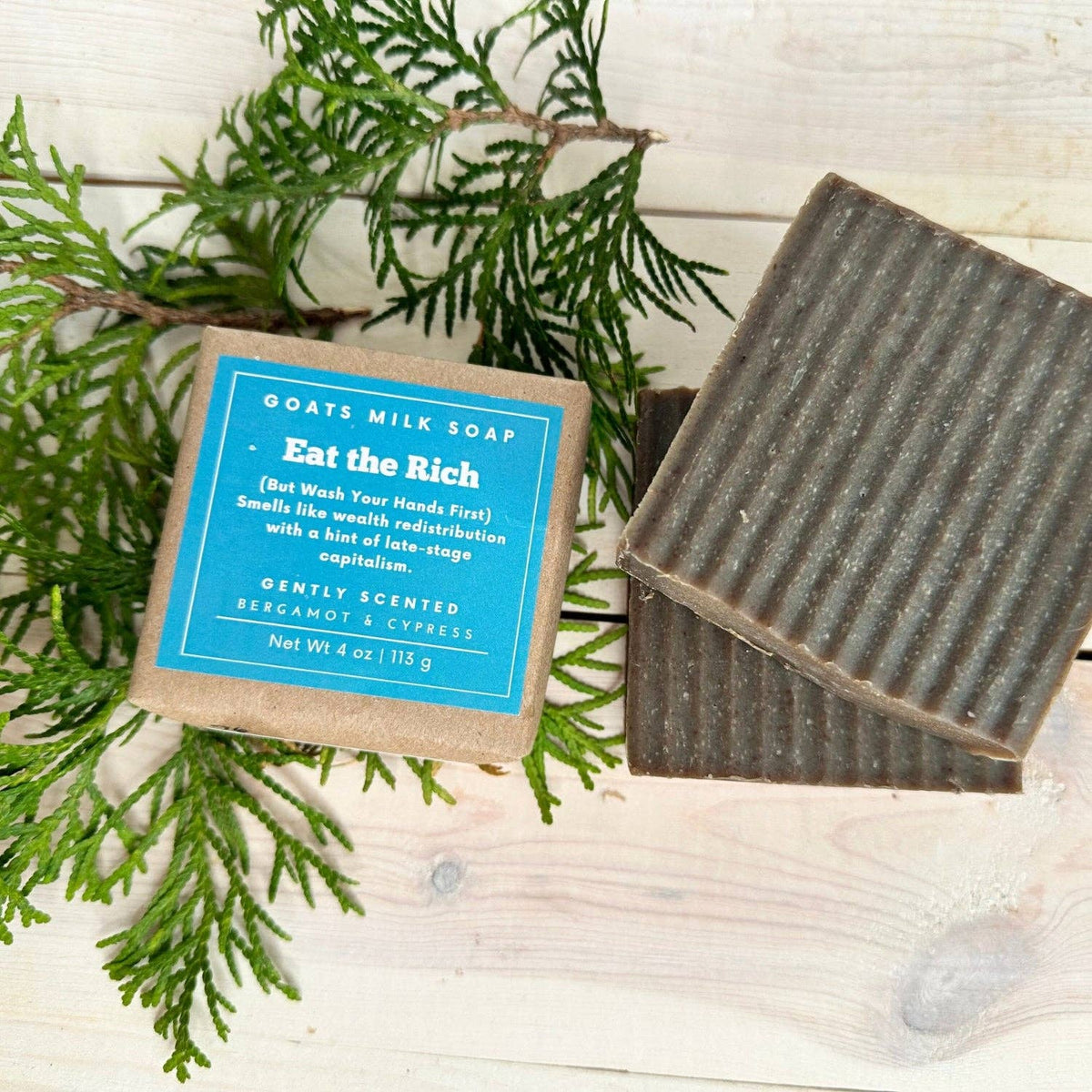 Bergamot Cypress Soap | Funny Soap | 4 oz Goat Milk Soap