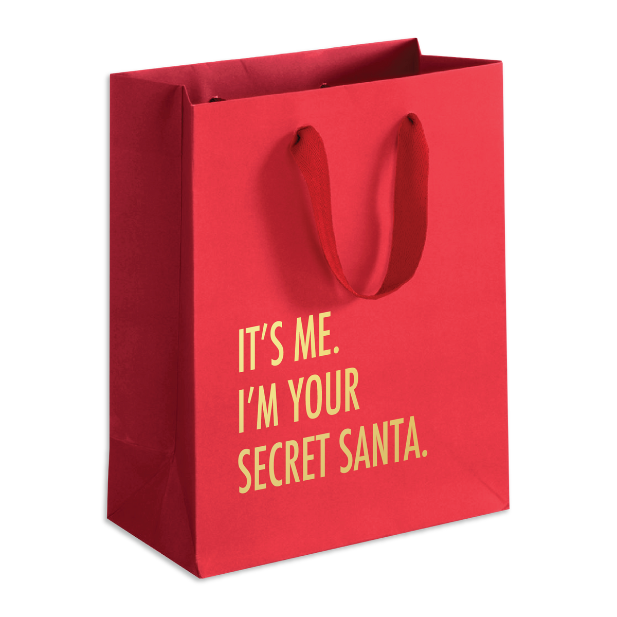 Secret Santa (Red) - Holiday Funny Gift Bag