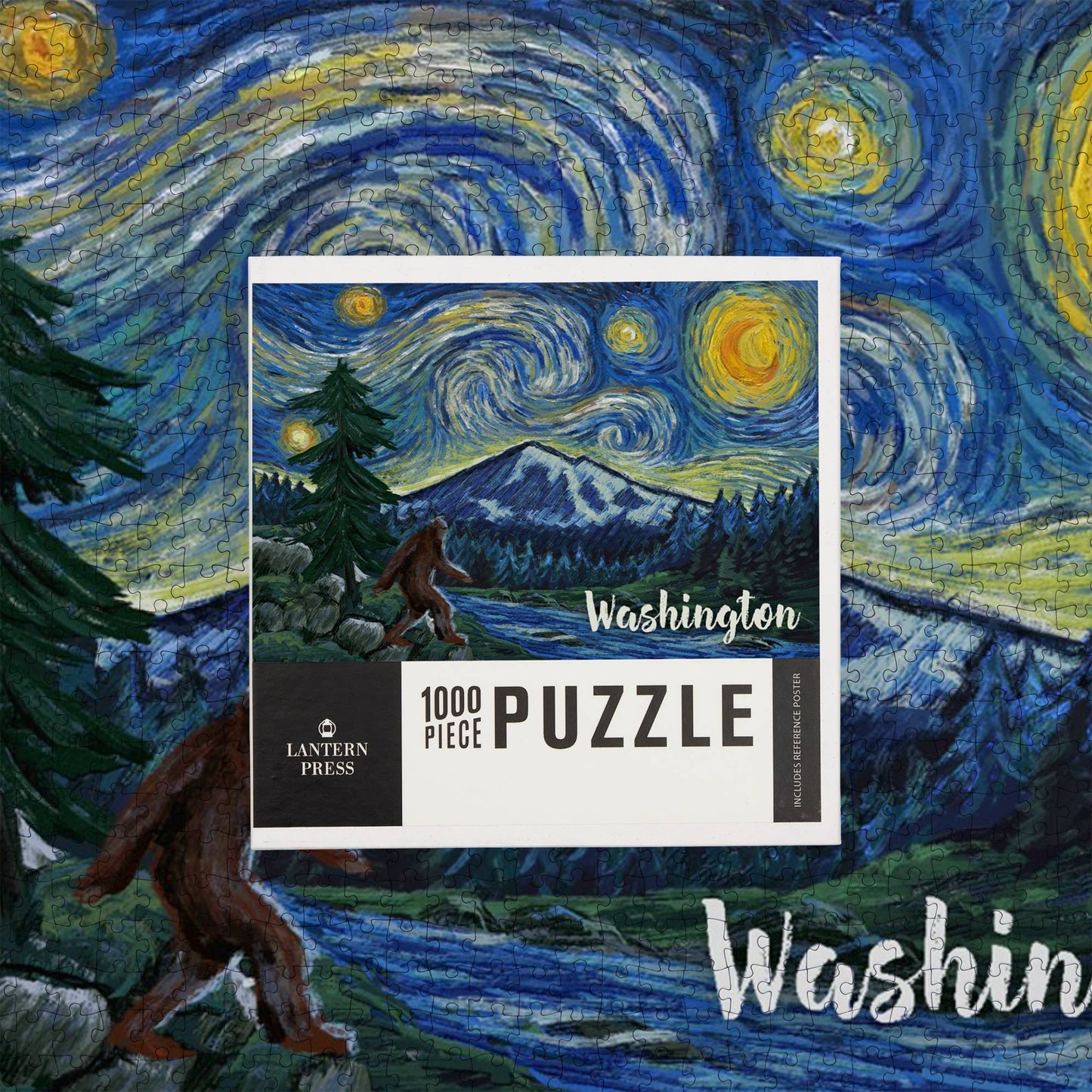 1000 PIECE PUZZLE Washington Bigfoot, Starry Night