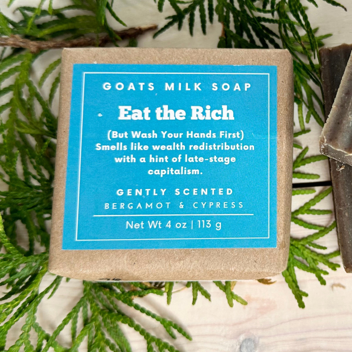 Bergamot Cypress Soap | Funny Soap | 4 oz Goat Milk Soap