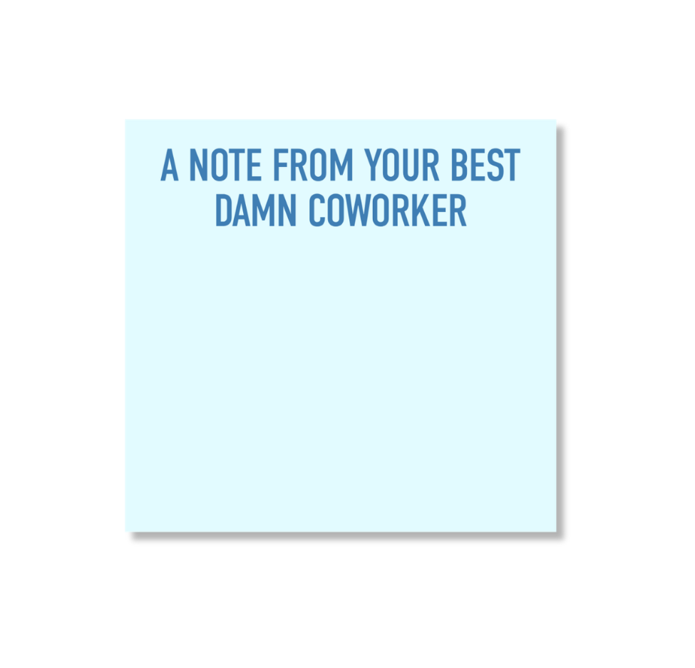 Best Damn Coworker Sticky Notepad