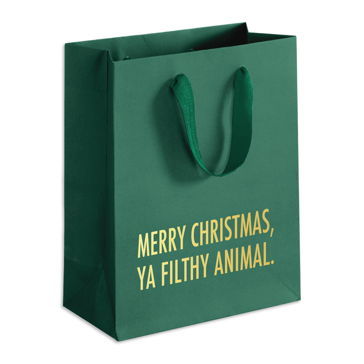Filthy Animal (Green) - Holiday Funny Gift Bag