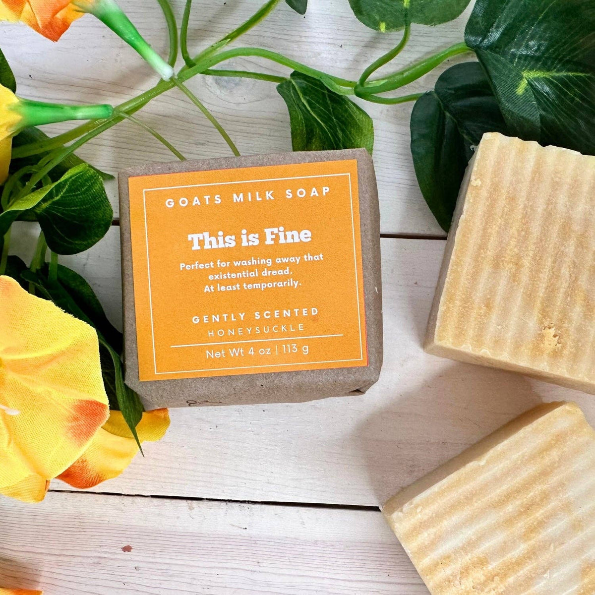 Honeysuckle Soap | Funny Soap | 4 oz Goat Milk Soap