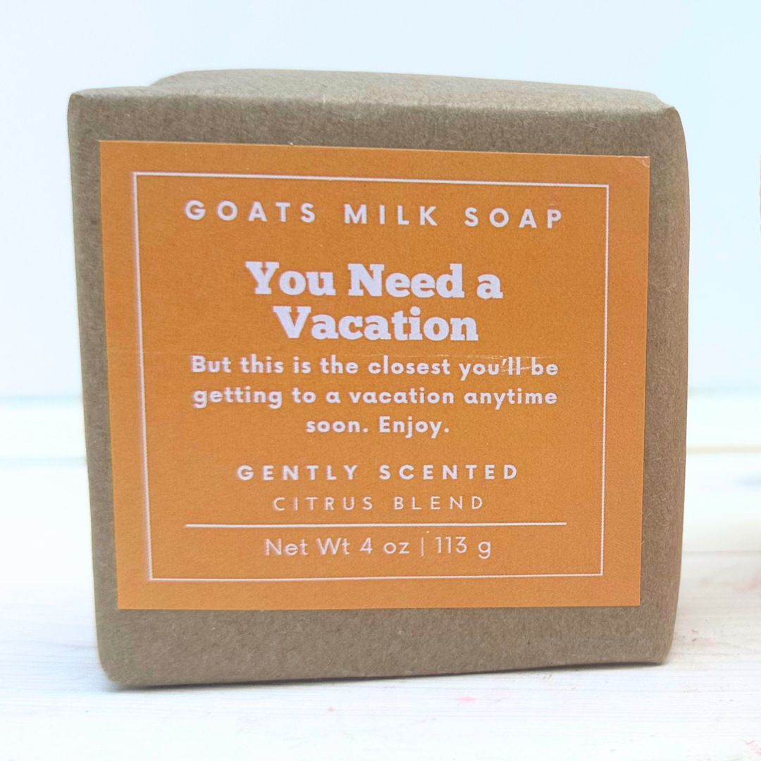 Citrus Soap | Funny Soap | Quirky Soap | 4 oz Goat Milk Soap