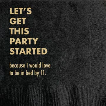 Party Started - Funny Cocktail Napkin