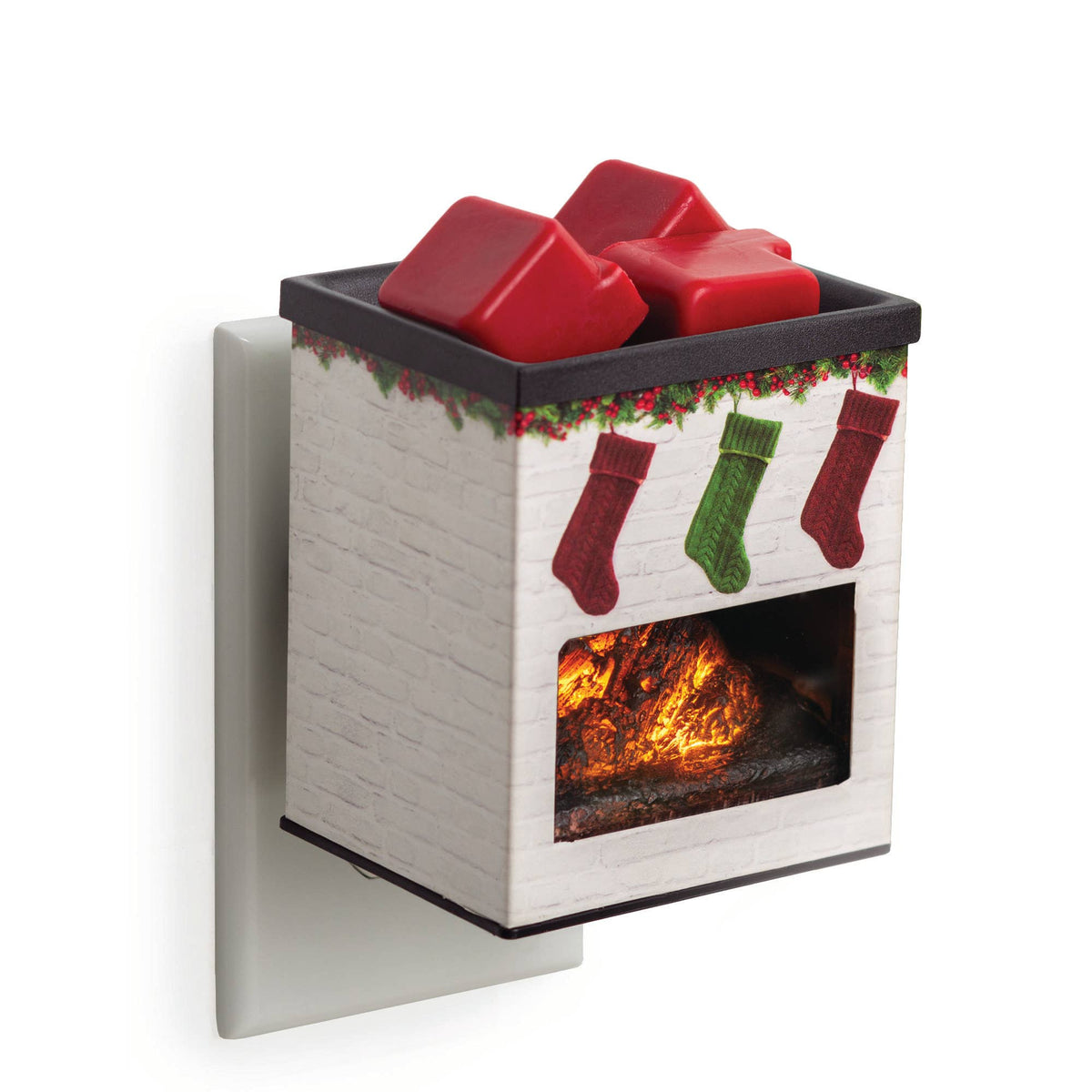 Pluggable Fragrance Warmer-Premium Holiday Fireplace