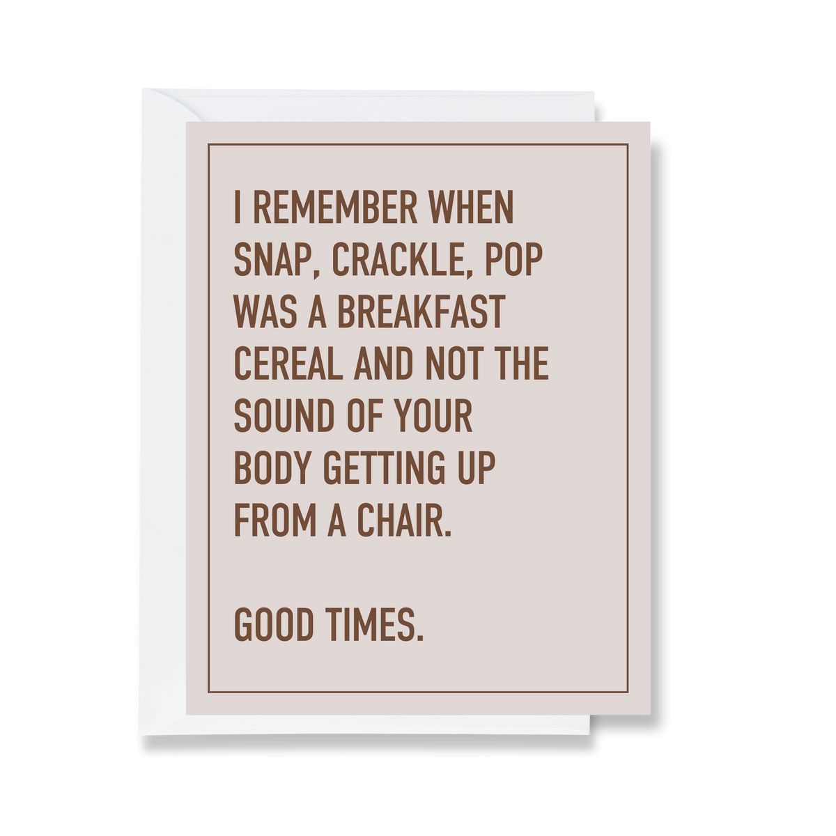 Snap, Crackle, Pop Greeting Card