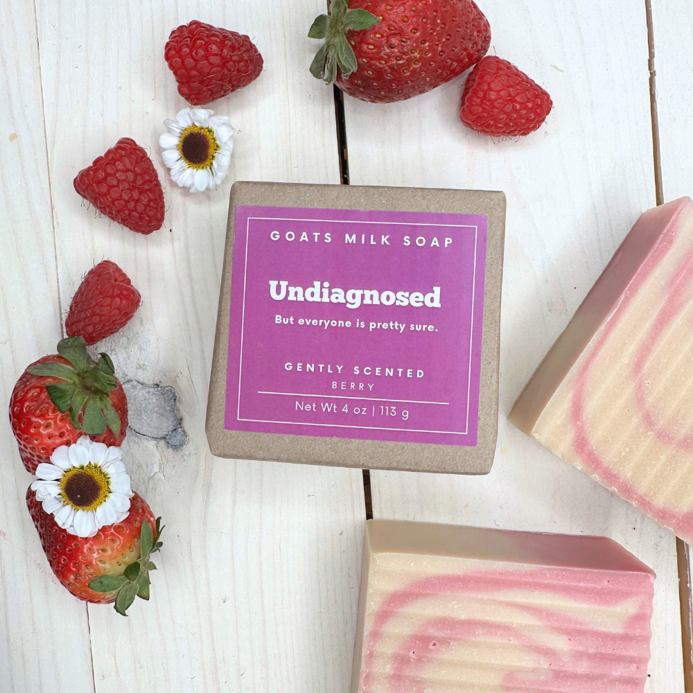 Berry Soap | Funny Soap | Gift Soap | 4 oz | Mental Health