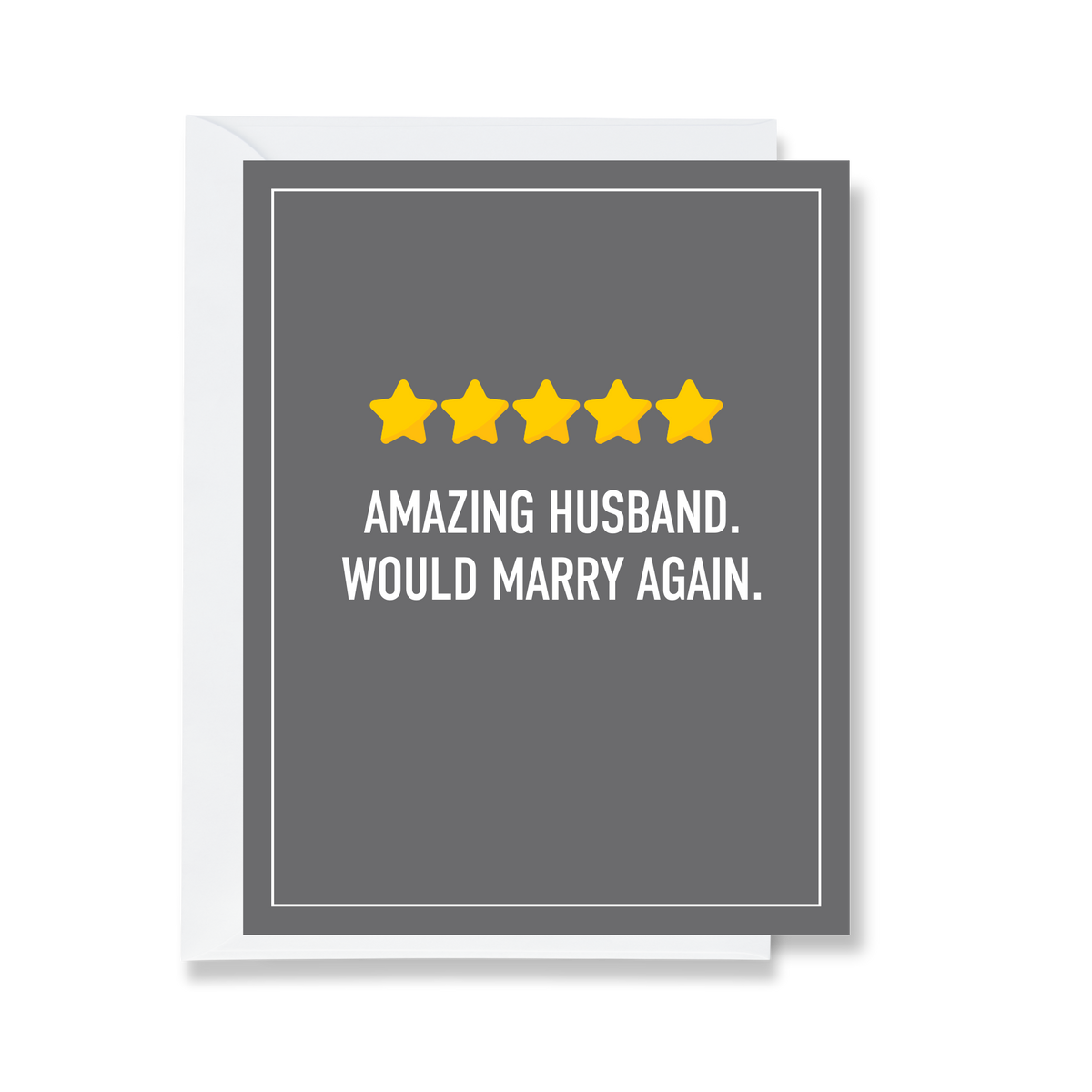 5 Star Husband Greeting Card