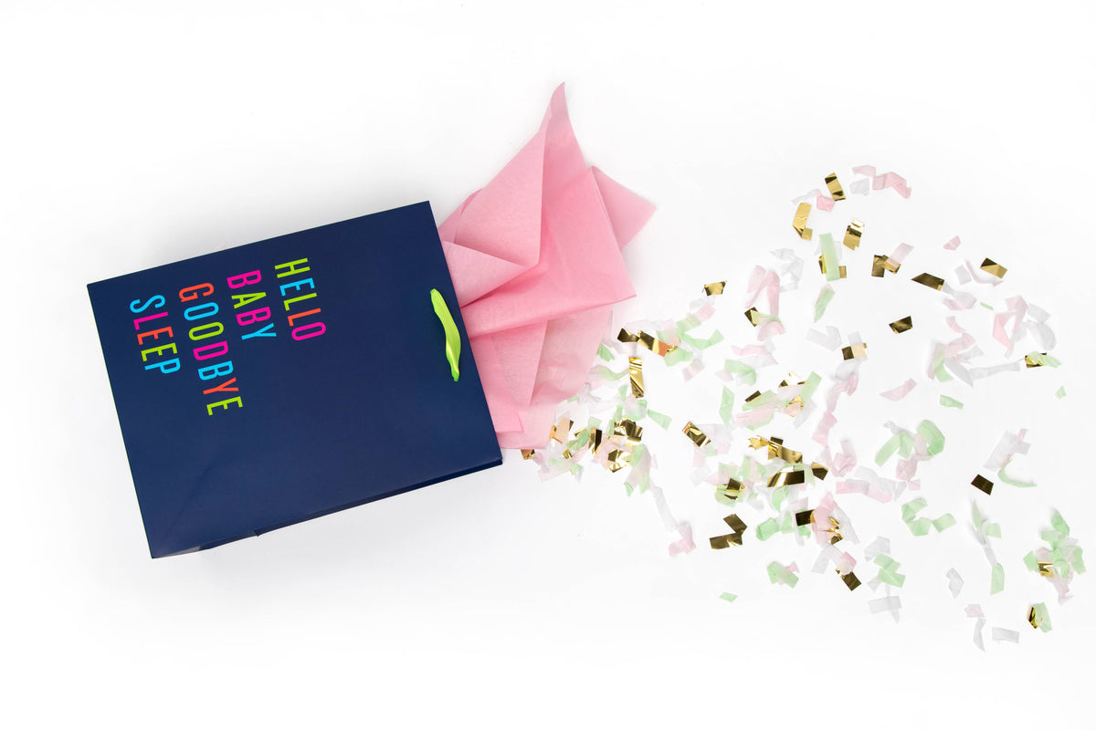 Funny Baby "Hello Baby, Goodbye Sleep" Gift Bag