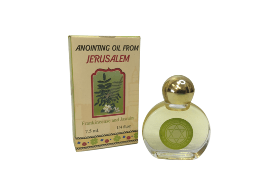 Anointing Oil from Jerusalem,7.5ml/0,25floz: Frankincense and Jasmin - Fresh Start Candles