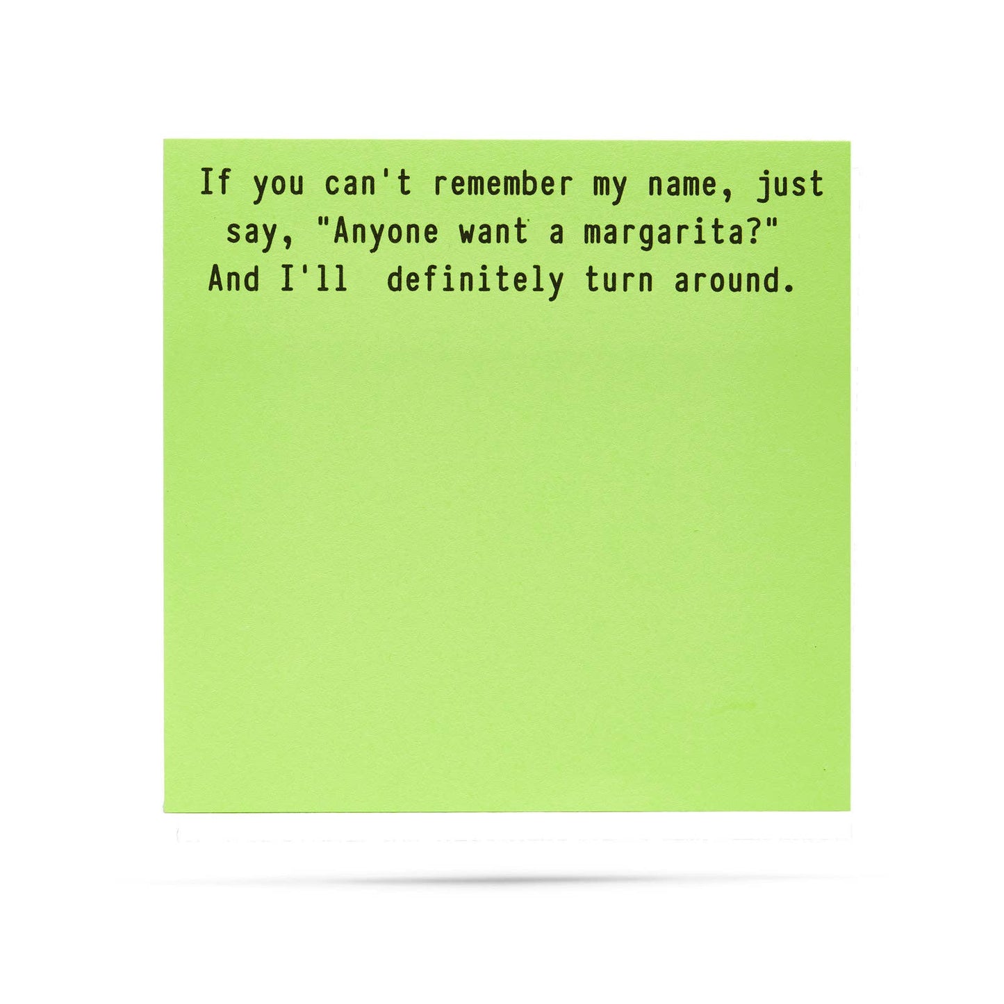 Anyone want a margarita | funny sticky notes with sayings - Fresh Start Candles