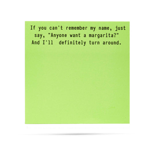 Anyone want a margarita | funny sticky notes with sayings - Fresh Start Candles