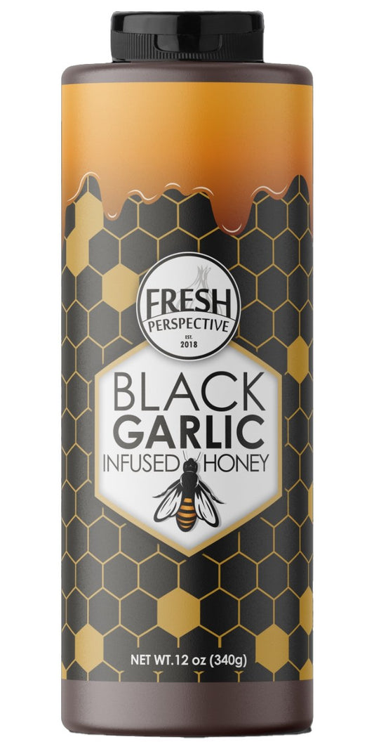 Black Garlic Infused Honey 12oz - Fresh Start Candles