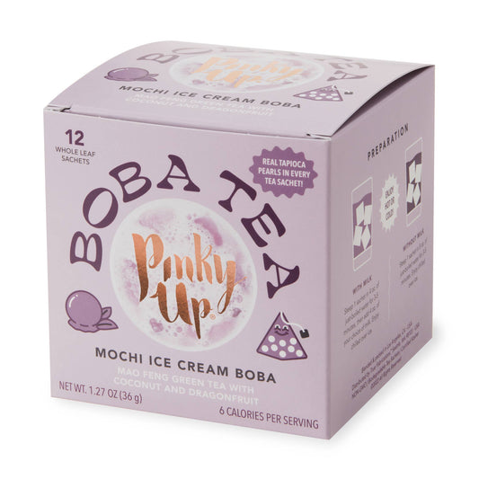 Boba Tea Mochi Ice Cream Box of 12 Pyramid Sachets - Fresh Start Candles