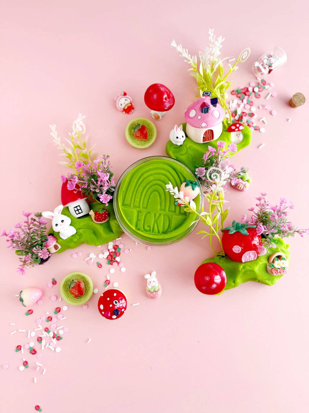 Bunny Berry Village KidDough Play Kit - Fresh Start Candles