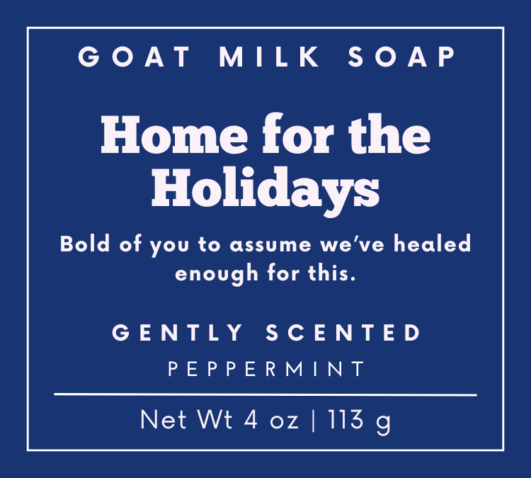 Peppermint Goat Milk Soap 4 oz | Funny Soap | Gift Soap