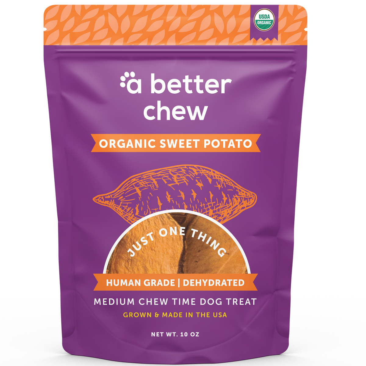 Organic Sweet Potato Chews- Natural Alternative to Rawhides