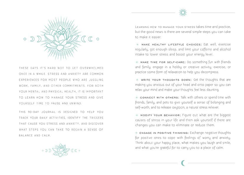 Calm: A Day and Night Reflection Journal - Fresh Start Candles