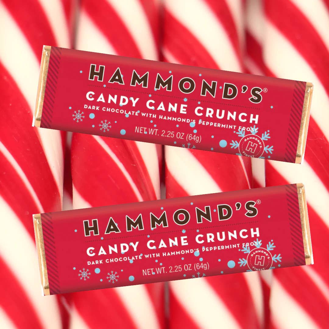 Candy Bar - Dark Chocolate - Candy Cane Crunch - 2.25 oz - Fresh Start Candles