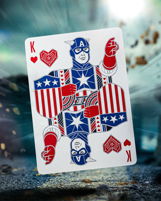 Captain America Playing Cards - Fresh Start Candles