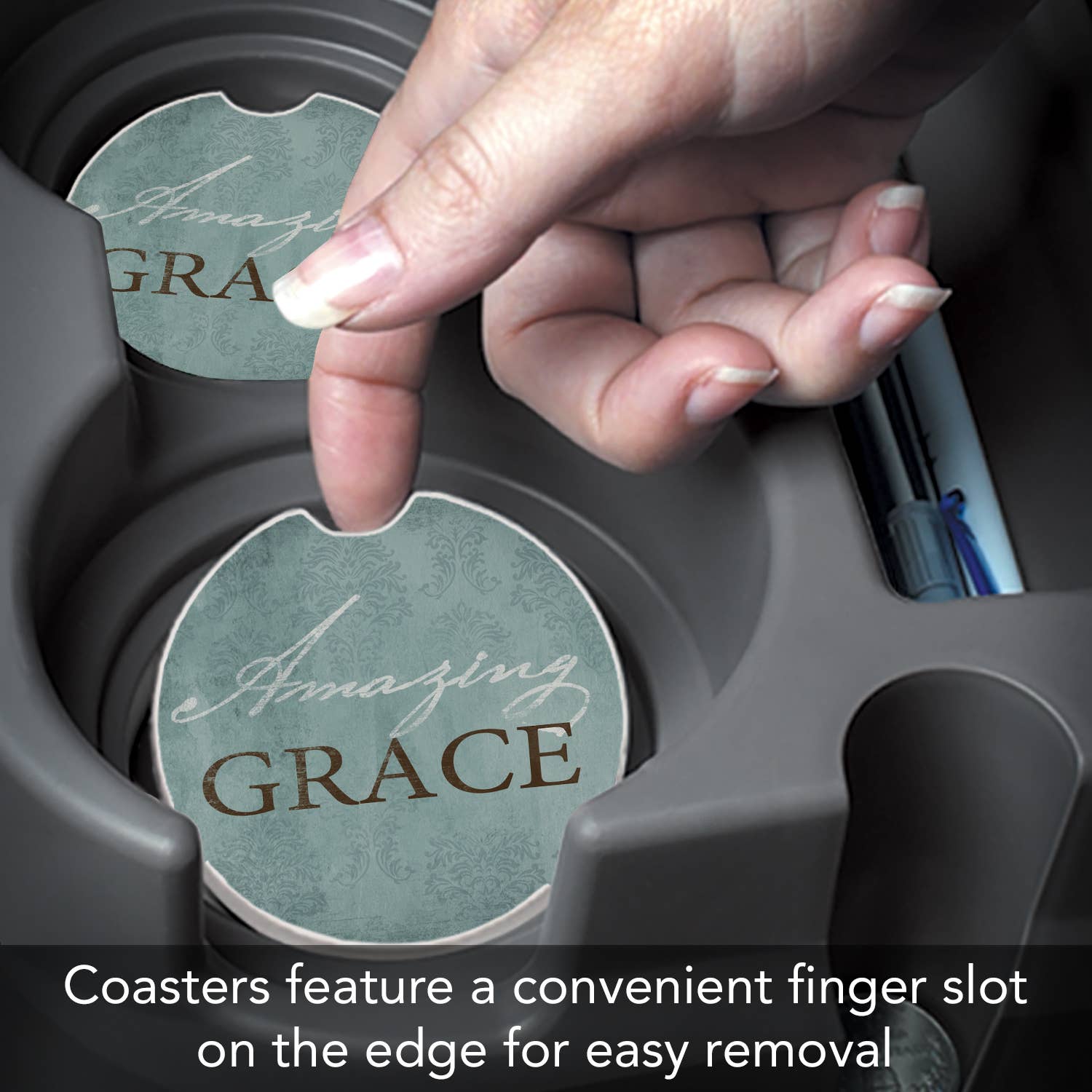 Car Coaster Amazing Grace Bulk Stone Car - Fresh Start Candles